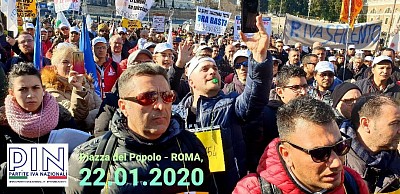 Piazza del Popolo, Roma, partite iva Nazionali, Pin, protesta, propp, fisca, equitalia, Ade,