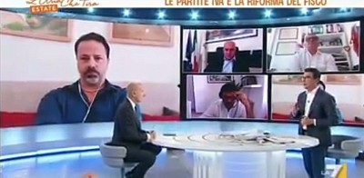 LA7, L'ARIA CHE TIRA, MIRTA MERLINO, PIN, PARTITE IVA, GOVERNO, ANTONIO SORRENTO