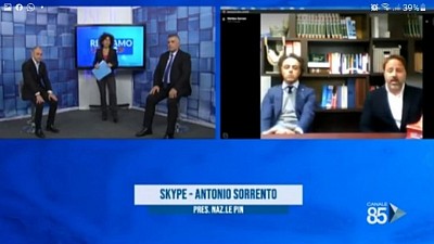 Canale85, Antennasud, ANTONIO SORRENTO, PIN, PARTITE IVA, Maria Teresa Carrozzo, Restiamouniti