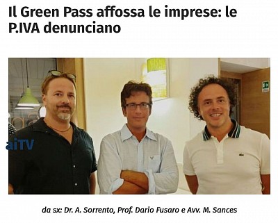 Dr. Antonio Sorrento,Prof. Diego Fusaro, Avv. Matteo Sances